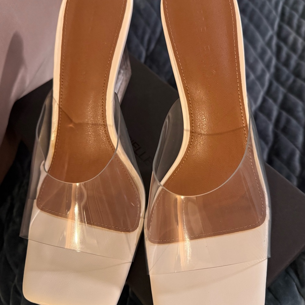 Gabrielle Union NY&Co White Clear Wedges